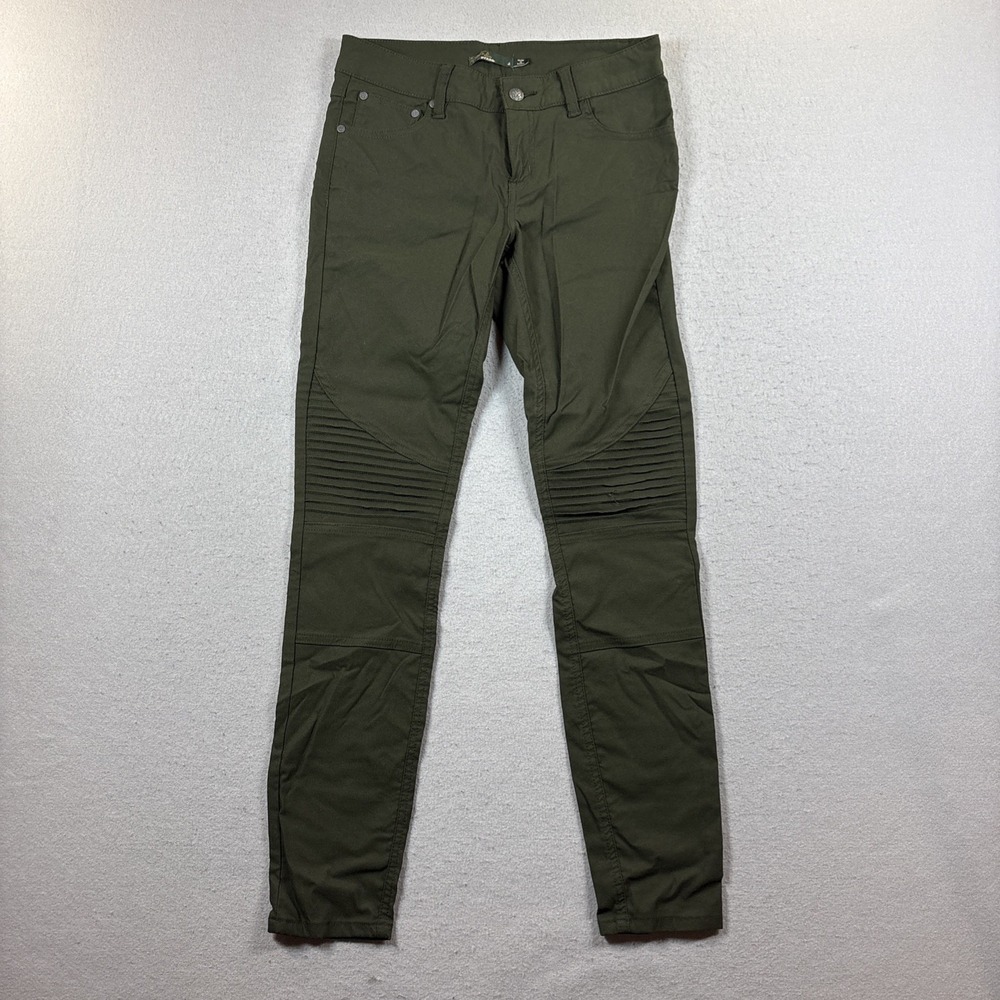 prAna Women's Briann Skinny Leg 5-Pocket Nylon Stretch Green Outdoor‎ Pants 4